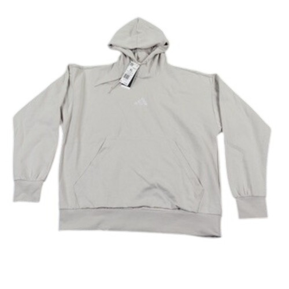 Adidas Hoodie Mens XL Beige M FEELCOZY HD Pullover Logo Fleece New